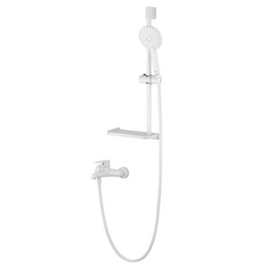 Изображение товара Смеситель для ванны и душа Wonzon & Woghand Alfa WW-AE3201-MW, с душевым гарнитуром, цвет белый матовый