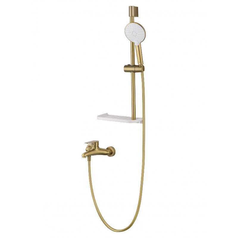 Изображение товара Стильный смеситель для ванны и душа Wonzon & Woghand Alfa WW-AE3201-BG с PVD покрытием Изображение товара Стильный смеситель для ванны и душа Wonzon & Woghand Alfa WW-AE3201-BG с PVD покрытием