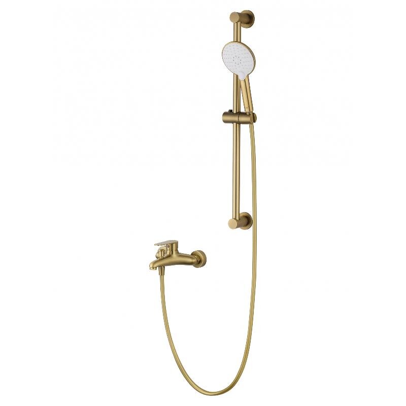Изображение товара Смеситель для ванны и душа Wonzon & Woghand Alfa WW-AE3205-BG с PVD золото брашированное