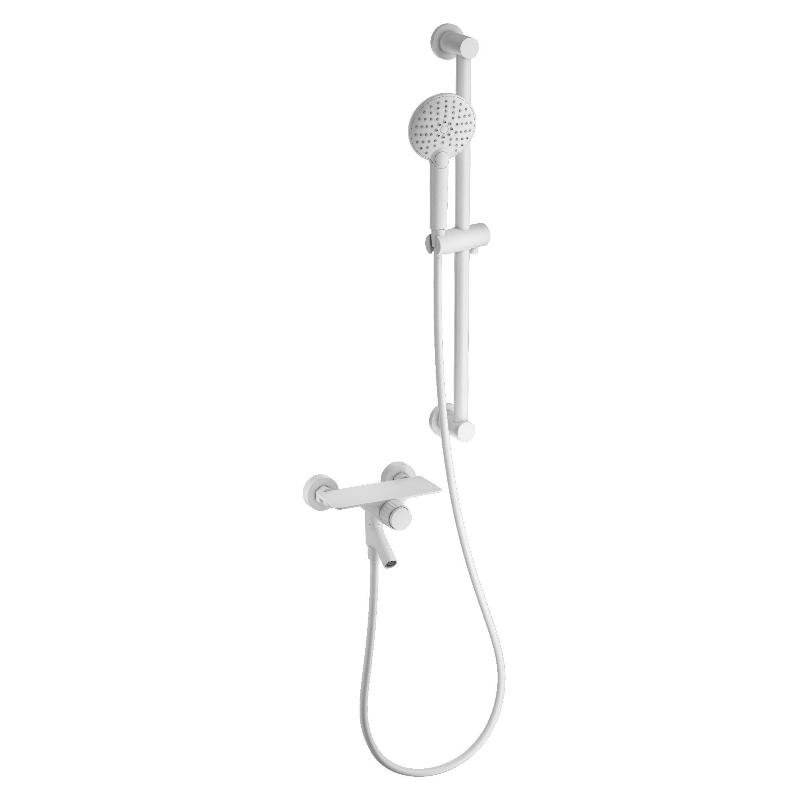 Изображение товара Смеситель для ванны и душа Wonzon & Woghand Click WW-FE05L222-MW белый матовый