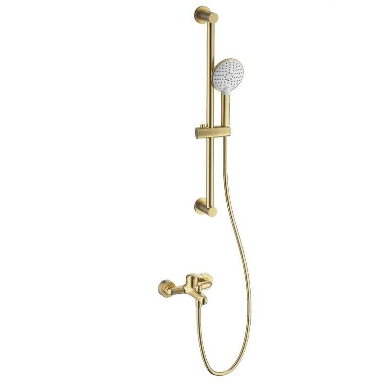 Изображение товара Стильный смеситель для ванны и душа Wonzon & Woghand WW-4560-BG с душевым гарнитуром