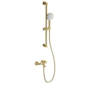 Изображение товара Стильный смеситель для ванны и душа Wonzon & Woghand WW-4560-BG с душевым гарнитуром