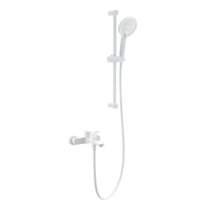 Изображение товара Смеситель для ванны и душа Wonzon & Woghand WW-C2036-MW, с душевым гарнитуром, цвет белый матовый
