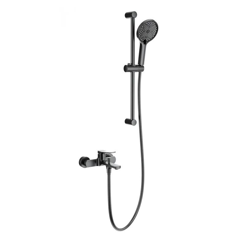 Изображение товара Современный смеситель для ванны и душа Wonzon & Woghand WW-C2036-BGG, темный графит