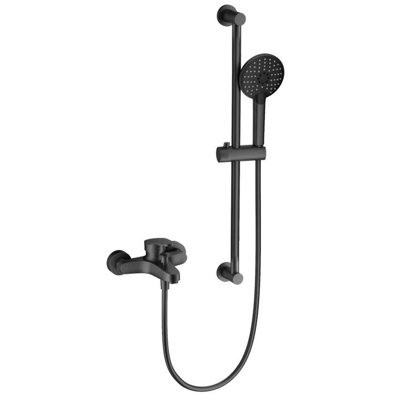 Изображение товара Смеситель для ванны и душа Wonzon & Woghand WW-C2501-BGG темный графит с душевым гарнитуром
