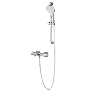 Изображение товара Смеситель для ванны и душа Wonzon & Woghand Solid WW-C2011-A-CR, термостатический, с душевым гарнитуром, цвет хром