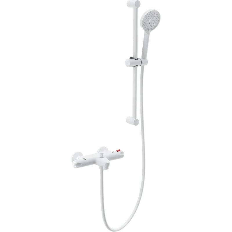 Изображение товара Термостатический смеситель для ванны и душа Wonzon & Woghand WW-C2001-A-MW белый матовый