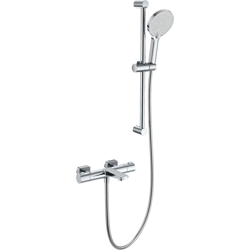 Изображение товара Термостатический смеситель для ванны и душа Wonzon & Woghand WW-C2021-A-CR с душевым гарнитуром