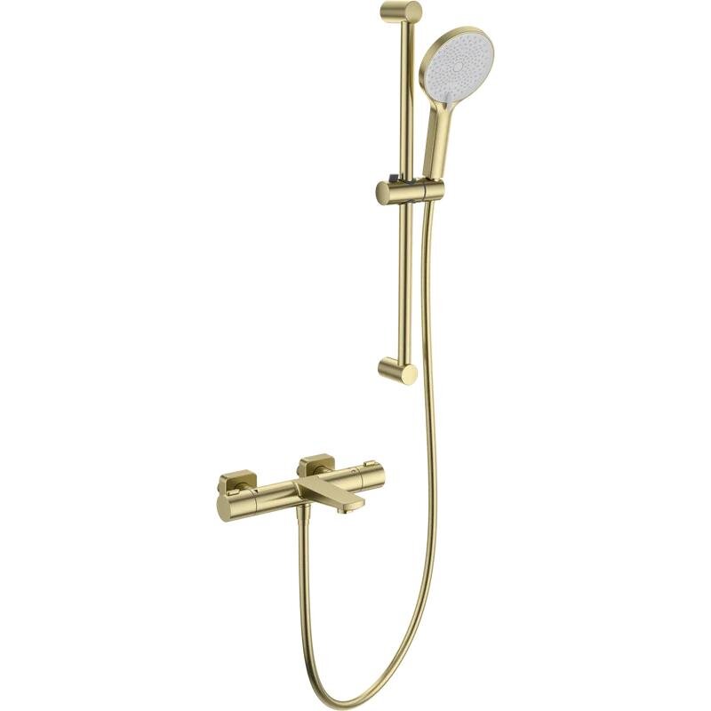 Изображение товара Смеситель для ванны и душа Wonzon & Woghand WW-C2021-A-BG термостатический с душевым гарнитуром