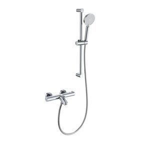 Изображение товара Смеситель для ванны и душа Wonzon & Woghand WW-C2002-A-CR, термостатический, с душевым гарнитуром, цвет хром