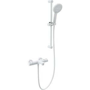 Изображение товара Смеситель для ванны и душа Wonzon & Woghand WW-C2018-A-MW, термостатический, с душевым гарнитуром, цвет белый матовый