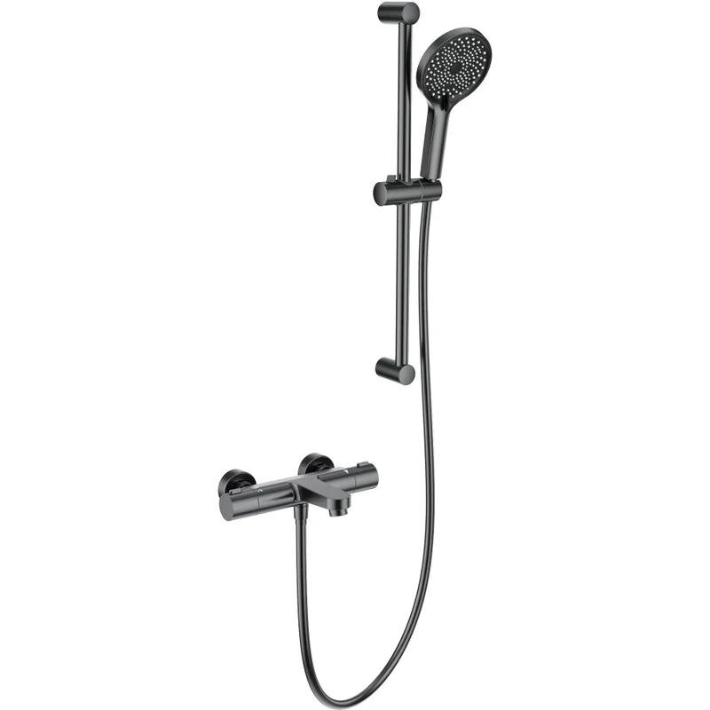 Изображение товара Смеситель термостатический для ванны и душа Wonzon WW-C2018-A-BGG графит