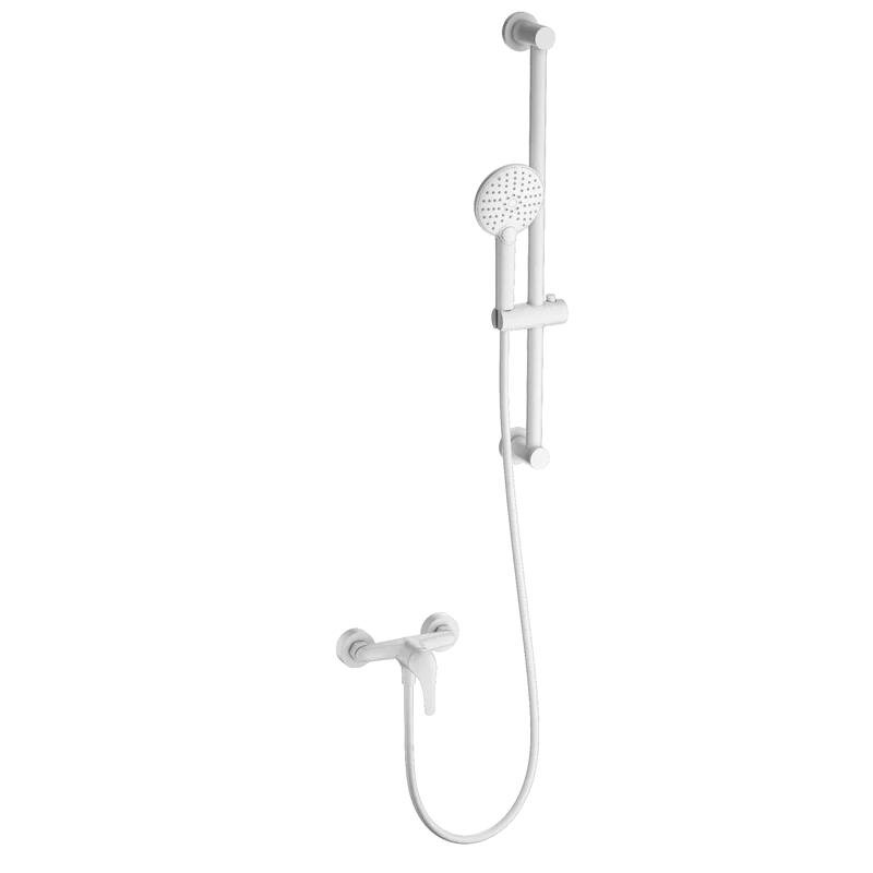 Изображение товара Смеситель для душа Wonzon & Woghand WW-4570-MW белый матовый с душевым гарнитуром