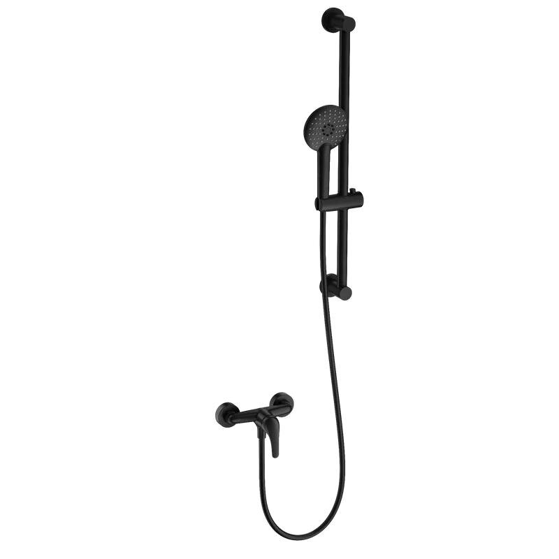 Изображение товара Смеситель Wonzon & Woghand WW-4570-MB с душем, черный матовый