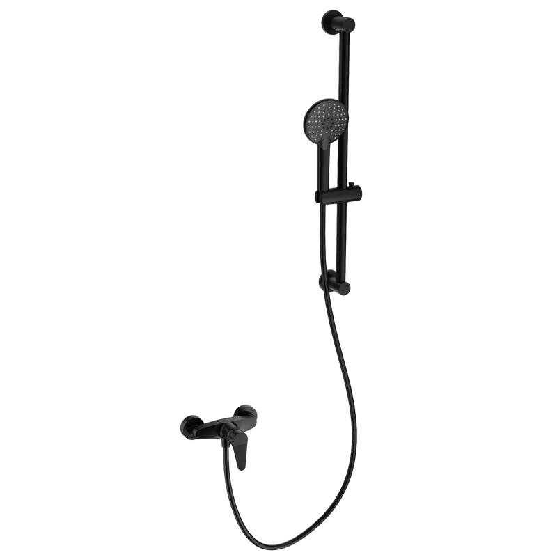 Изображение товара Смеситель для душа Wonzon & Woghand WW-AE3103-MB с душевым гарнитуром черный матовый