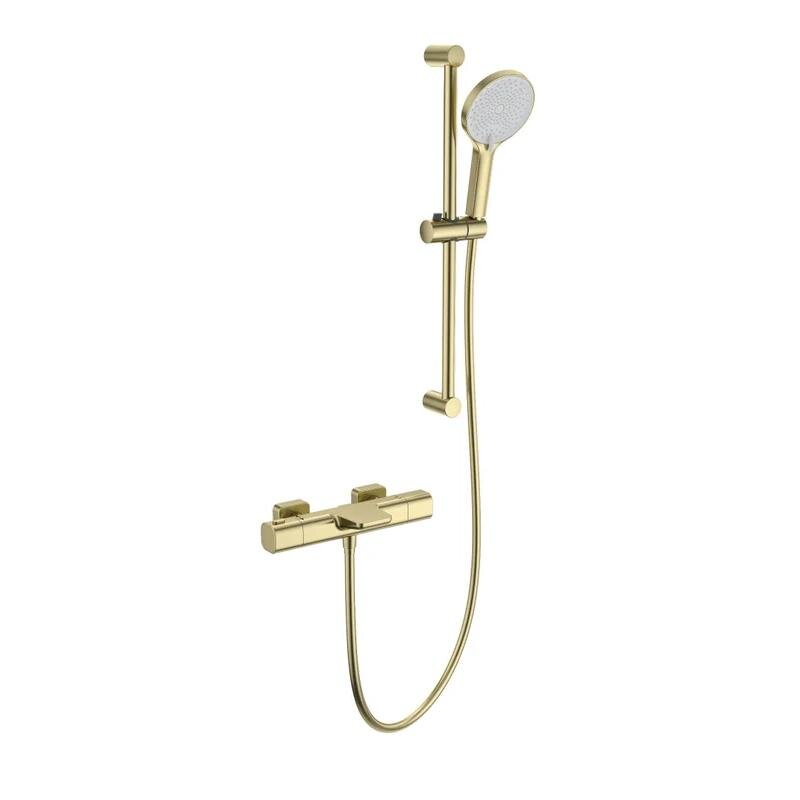 Изображение товара Термостатический смеситель для ванны и душа Wonzon & Woghand Plate WW-C2017-A-BG золото