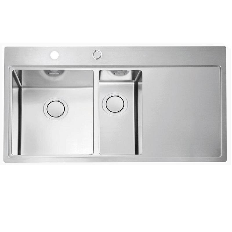 Изображение товара Мойка кухонная Alveus PureU Up 60 KMB F/S, 1123793/1123794, 980 x 52,5 см, левая/правая, брашированная сталь