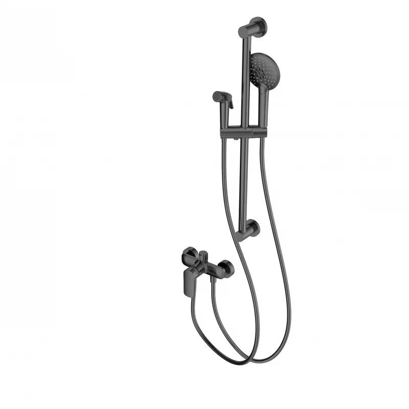 Изображение товара Смеситель Wonzon & Woghand WW-A4888-BGG с душевым гарнитуром и PVD графит