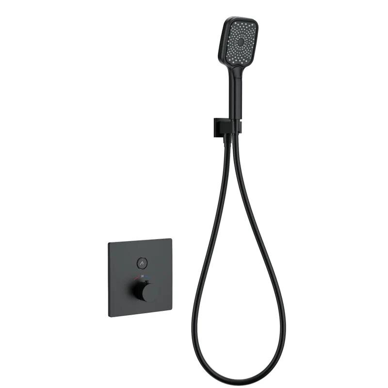 Изображение товара Смеситель Wonzon & Woghand WW-D1017-B-MB термостатический черный матовый