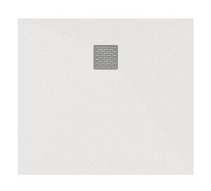 Изображение товара Душевой поддон Bas Essentia КВ ЛП00317, 80 х 80 см, квадратный, литьевой мрамор, белый