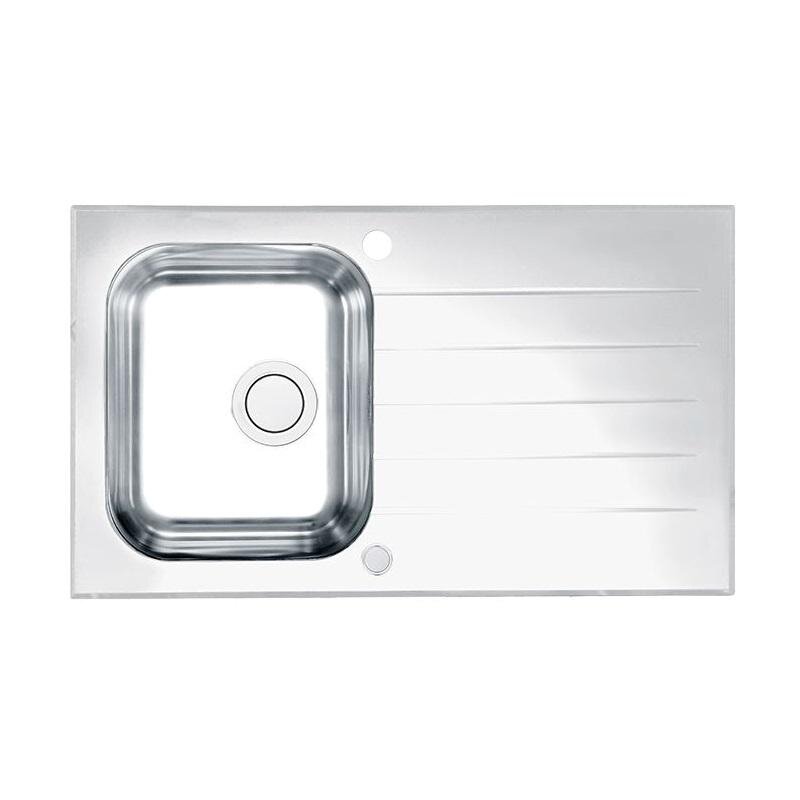 Изображение товара Мойка кухонная Alveus Glassix UP 10 1123819 с крылом из стекла, 86x50 см