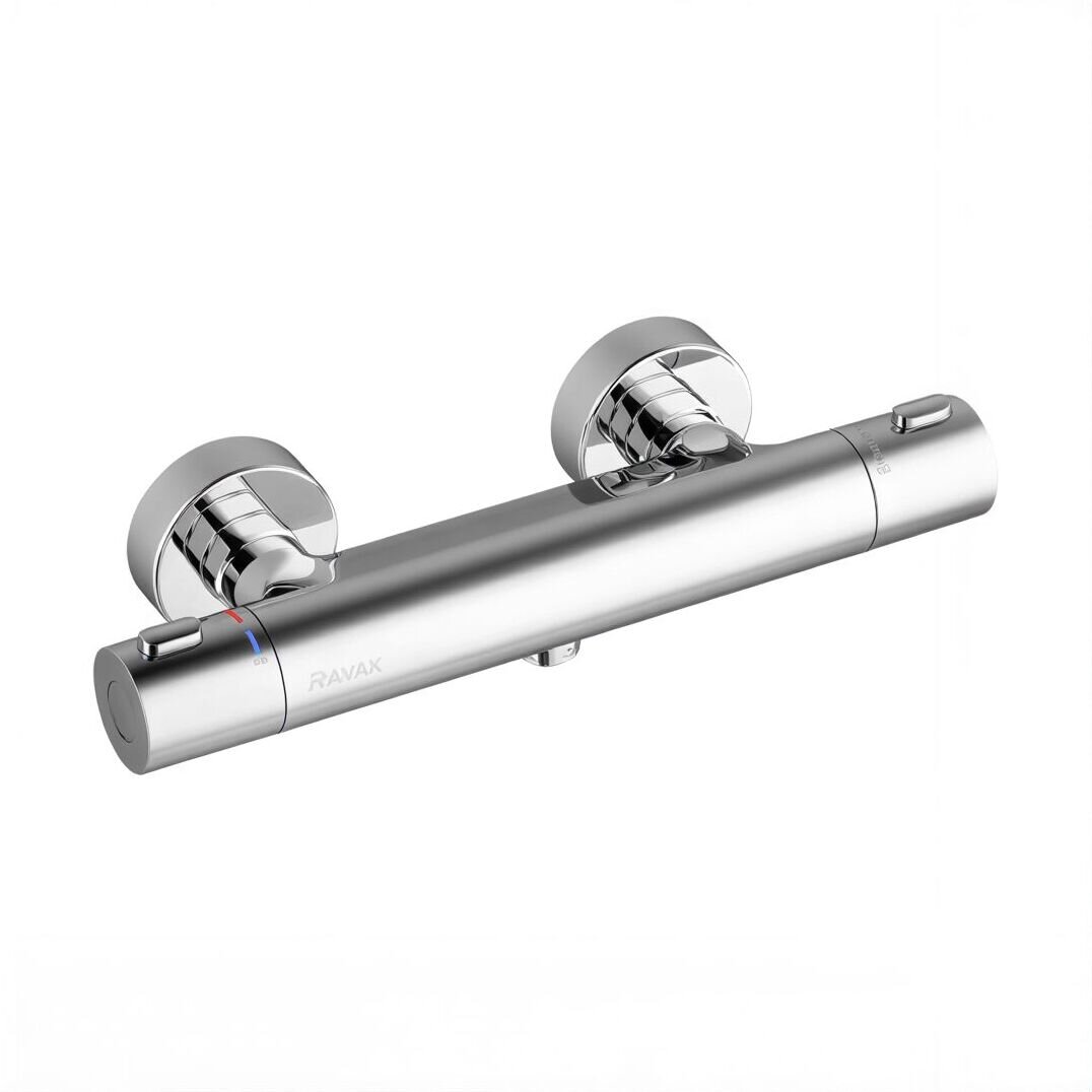 Изображение товара Термостат для душа Ravak Termo 300 TE 033.00/150, хром, X070096 Изображение товара Термостат для душа Ravak Termo 300 TE 033.00/150, хром, X070096