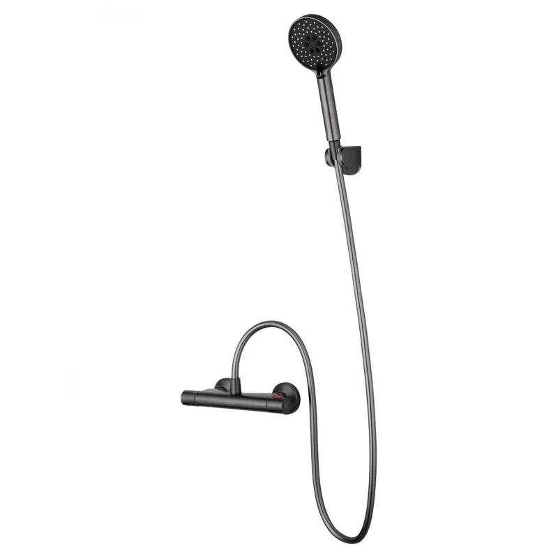 Изображение товара Смеситель термостатический Wonzon & Woghand Inn WW-B1005-A-BGG, PVD графит