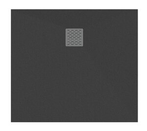Изображение товара Душевой поддон Bas Essentia КВ ЛП00319, 80 х 80 см, квадратный, литьевой мрамор, чёрный