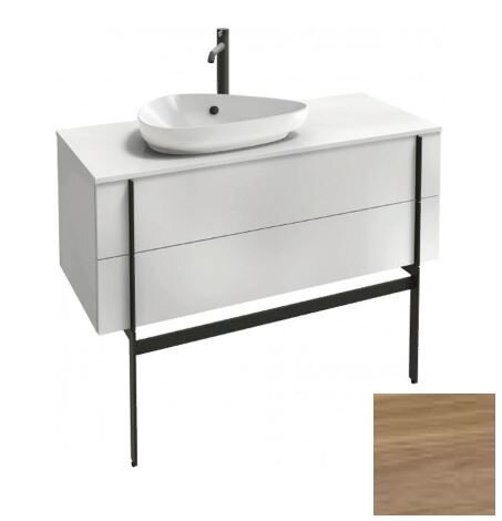 Изображение товара Тумба под раковину Jacob Delafon Nouvelle Vague 100 см, ореховое дерево, подвесная