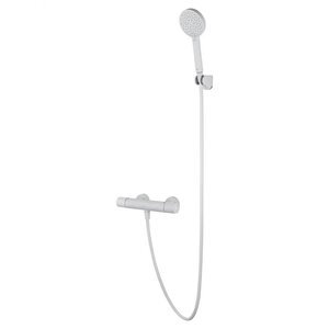 Изображение товара Смеситель Wonzon & Woghand Inn WW-B2029-A-MW термостатический с душевым гарнитуром, белый матовый