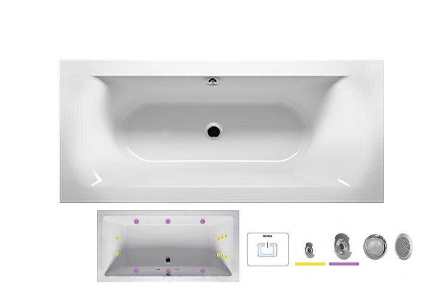 Изображение товара Гидромассажная ванна Riho Lima 160 x 70 см с гидромассажем и подсветкой