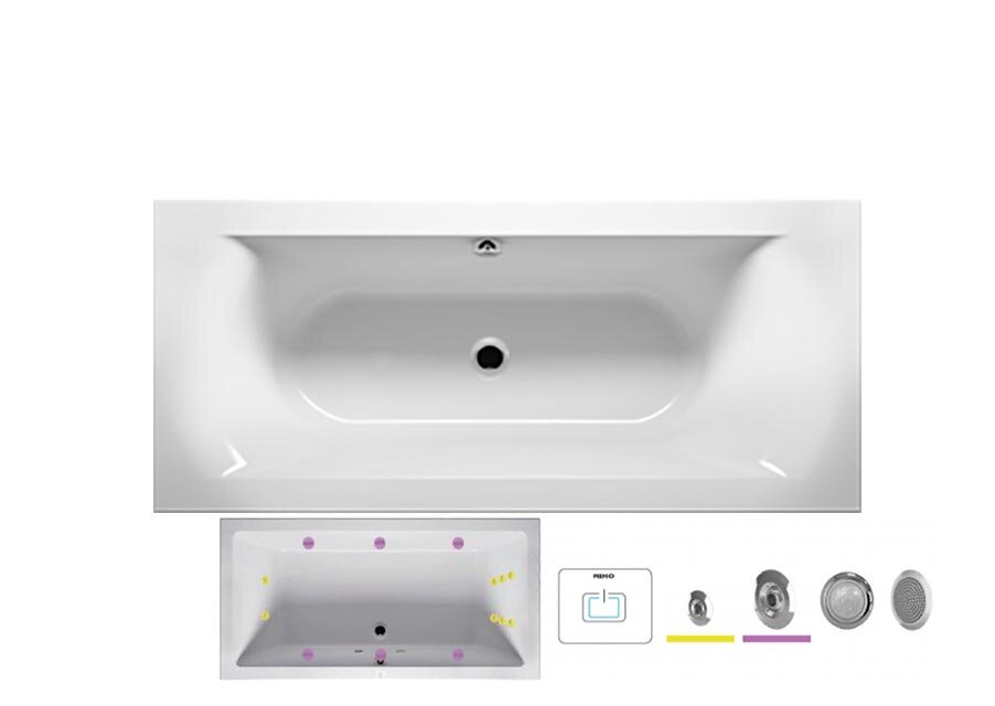 Изображение товара Riho Lima 170x75 FLOW - гидромассажная ванна