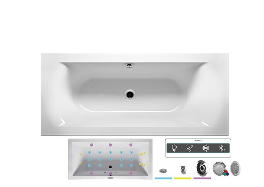 Изображение товара Ванна гидромассажная Riho Lima 170 x 75 см, JOY