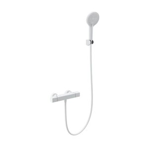 Изображение товара Смеситель для душа Wonzon & Woghand Stay WW-B2016-A-MW, термостатический, с душевым гарнитуром, цвет белый матовый