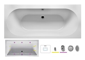 Изображение товара Гидромассажная ванна Riho Carolina 170x80 см, акрил, угловая