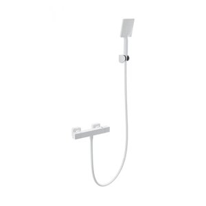Изображение товара Смеситель для душа Wonzon & Woghand Stay WW-B2062-A-MW, термостатический, с душевым гарнитуром, цвет белый матовый