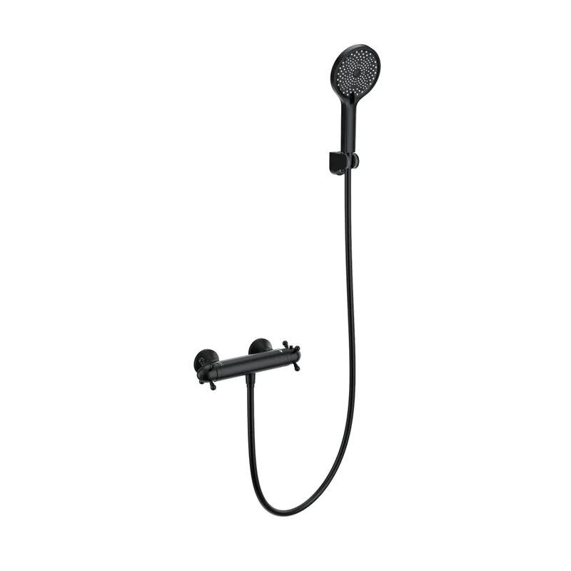 Изображение товара Смеситель Wonzon & Woghand Strato WW-B2048-A-MB термостатический черный матовый