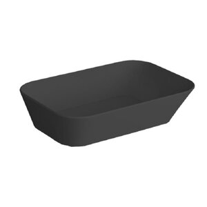 Изображение товара Раковина Simas Wave WA04 nero matt*0, 60 см, фаянс, накладная, черная матовая