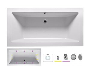 Изображение товара Ванна гидромассажная Riho Lugo 170 x 75 см, FLOW
