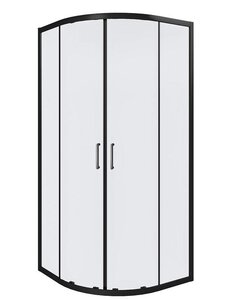Изображение товара Душевой уголок Good Door Cube R-80-C-B, КУ00016, 80 х 80 см, стекло прозрачное, профиль чёрный