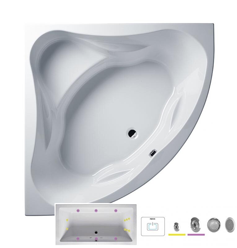 Изображение товара Ванна гидромассажная Riho Neo 150 x 150 см, FLOW