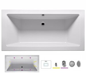 Изображение товара Гидромассажная ванна Riho Lugo 200x90 см акриловая встраиваемая