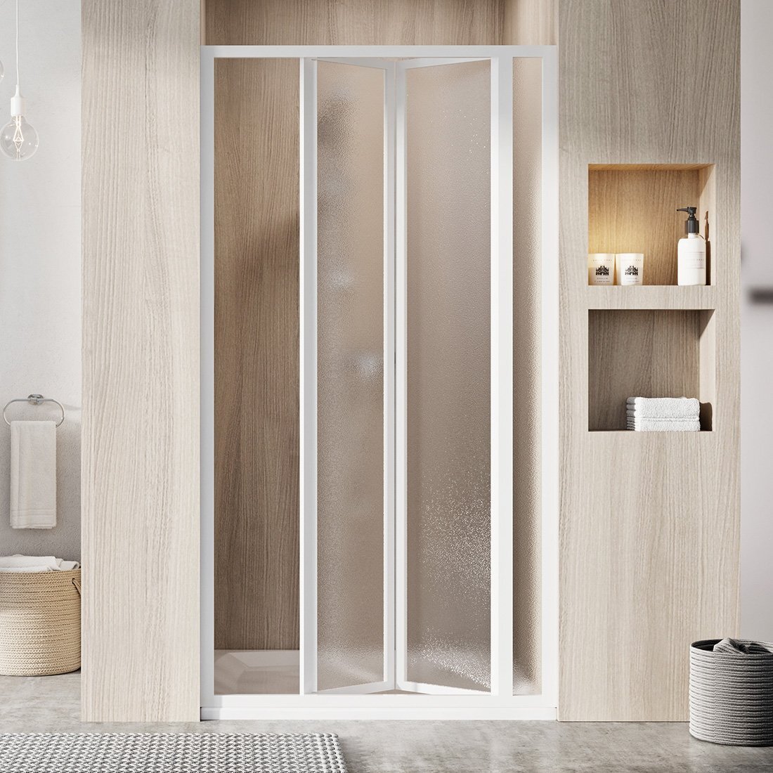 Изображение товара Душевая дверь Ravak SDZ3-90 в нишу белый профиль Grap e 3 мм