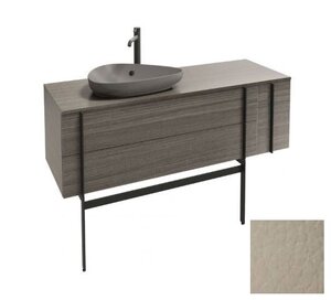 Изображение товара Тумба под раковину Jacob Delafon Nouvelle Vague 145 см коричневая кожа подвесная