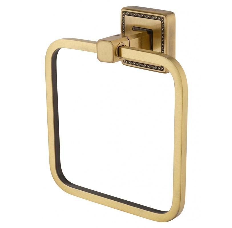 Изображение товара Полотенцедержатель-кольцо Wonzon & Woghand Roma WW-7213, PVD бронза брашированная