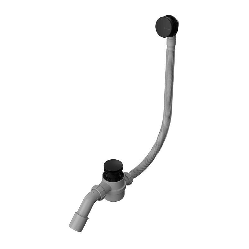Изображение товара Слив-перелив Click-Clack Whitecross Ultima D1101BL, 100 см, черный матовый