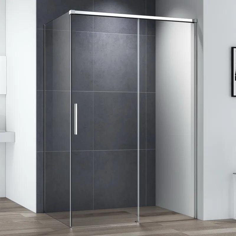 Изображение товара Душевой уголок Cezares DUET SOFT-M-AH-1 110x100 см, прозрачное стекло, профиль хром