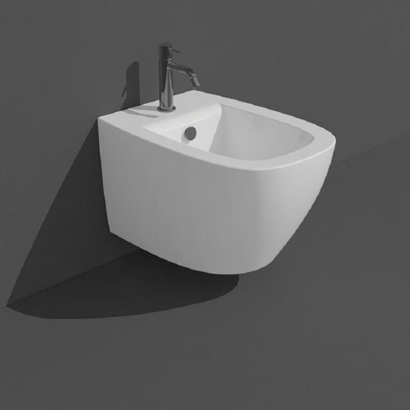 Изображение товара Подвесное биде Simas Juniper JU19bi из фаянса, белое глянцевое, компактное Изображение товара Подвесное биде Simas Juniper JU19bi из фаянса, белое глянцевое, компактное