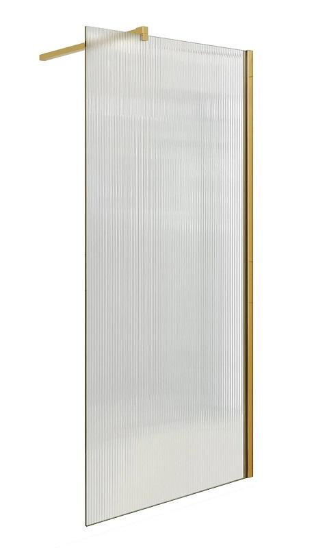 Изображение товара Душевая стенка Good Door Walk In SP-100-W-BG 100 см с ребристым стеклом Волна