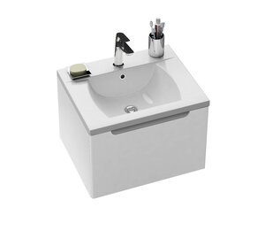 Изображение товара Тумба под раковину Ravak Classic, 60 см, цвет корпуса белый, цвет фасада белый, X000000347